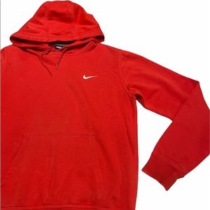 Vintage Nike Hoodie Vintage Swoosh Distressed Red